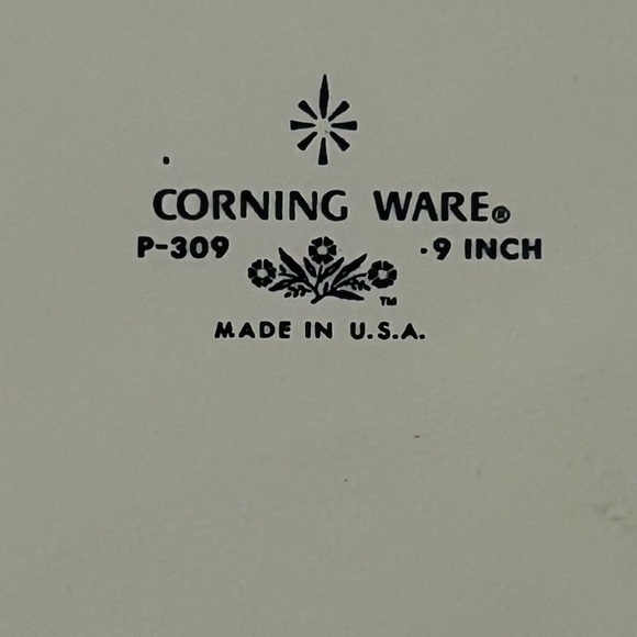 Vintage 1960s Corningware Blue Cornflower 9 Inch Pie Plate - Picture 8 of 8